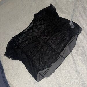 Black sheer top